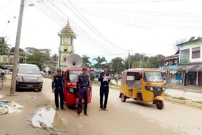 Night curfew extends in northern border town Maungdaw