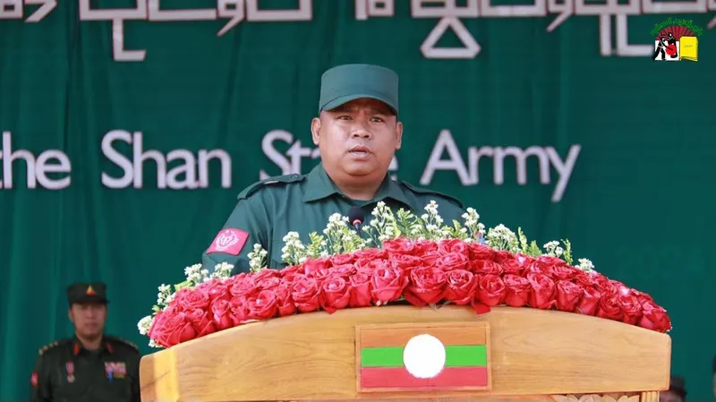 AA vice commander-in-chief Dr Nyo Twan Awng attends Shan State Army's 60th anniversary ceremony