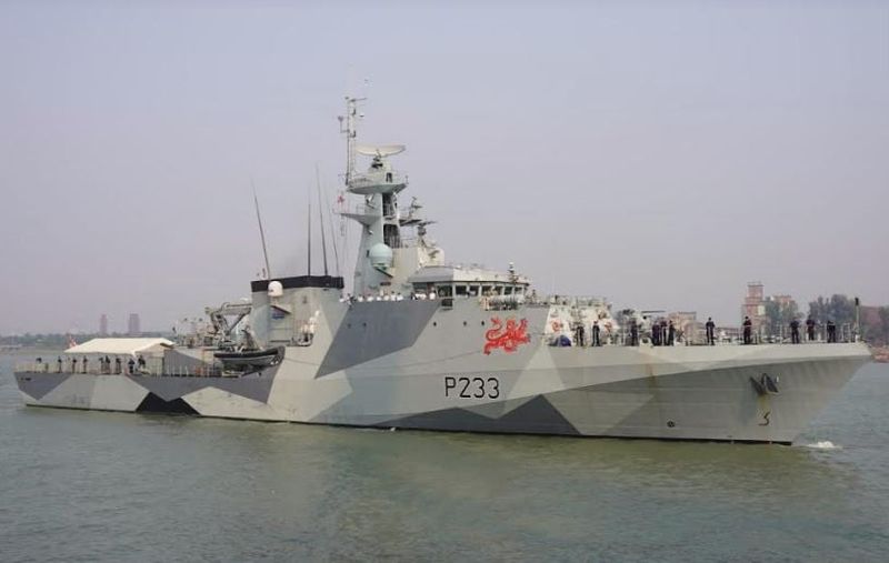 British Royal Navy ship HMS TAMAR visits Bangladesh