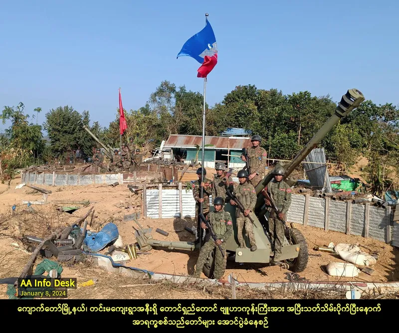 Arakan Army fighters claim control of port town in Myanmar