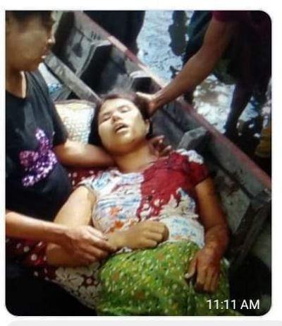  Pregnant Arakanese woman died in army firing