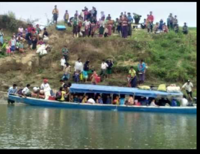  Thousand villagers left Rathidaung for taking shelter in Buthidaung