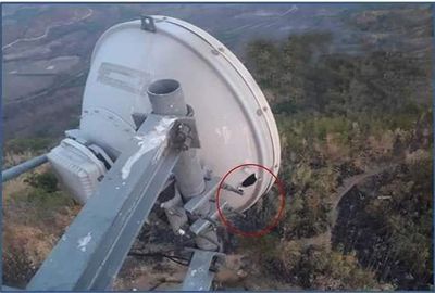 TV broadcasting antenna to collapses due to heavy fighting close to Paletwa