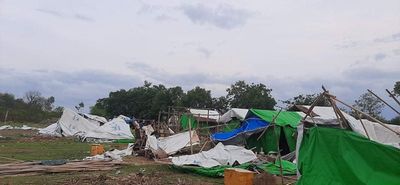 Heavy storm racks IDP camp in Meabon