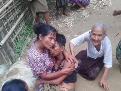 Unexploded artillery shell kills two teenagers and injures four others in Rathedaung
