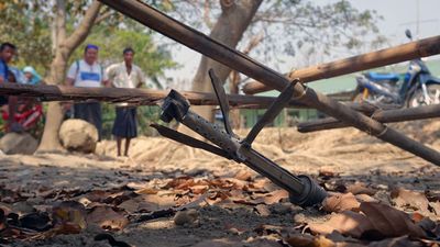 Road worker killed, two seriously injured in Myebon township shell blast