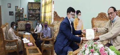 Indian, Bangladesh diplomats discuss IDP issues with Rakhine Parliament speaker