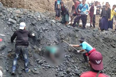 4 Rakhine nationals died in Kachin due to landslide in jade mine area