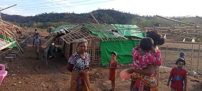 Arakan IDPs in need of help to rebuild shelters after strong winds