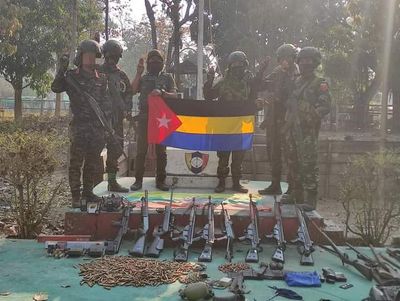 NLA raids Boatkan Police Station in Sagaing Region, seizes large cache of weapons and ammunition