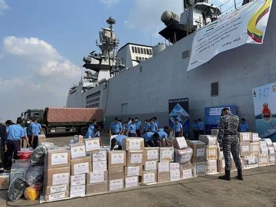 India donates 25 tons of food with medicines to cyclone affected Myanmar