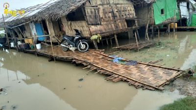 IDP Camps in Rakhine Flooded Due to Continuous Rainfall