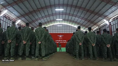 AA recognition ceremony for over 300 officer-candidates held first time in Rakhine