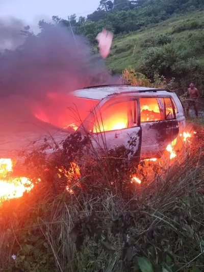 Muslim father- son duo abducted, set their car on fire by ARSA members in Maungdaw