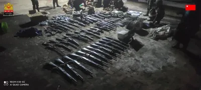 Kaw Lin occupied by revolutionary forces, weapons & ammunition seized