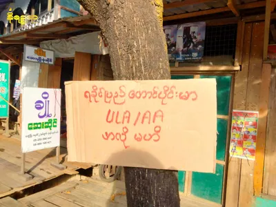 Junta distributes propaganda posters in Thandwe preempting AA offensive  