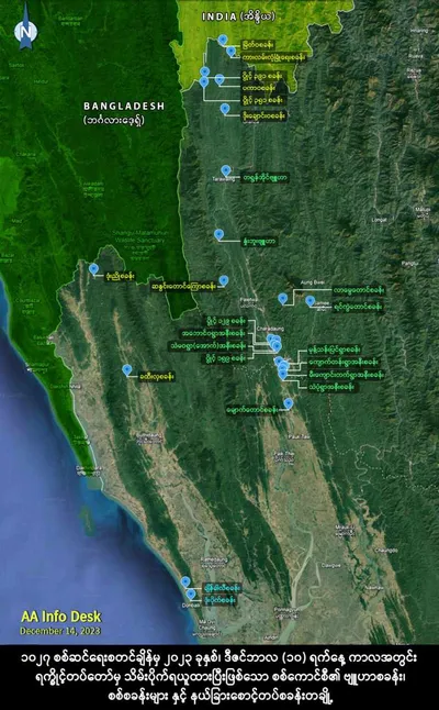 AA reports that throughout the 45 days of operation 1027, 142 military bases in Rakhine State were taken over