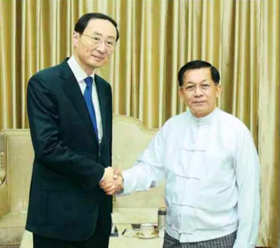 Junta chief meets China minister Sun Weidong  in Naypyidaw amidst the civil war in Myanmar intensifies   