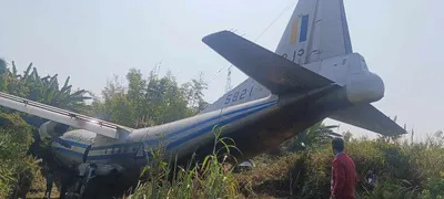 Junta aeroplane slides sideways while landing in Mizoram’s Lengpui airport