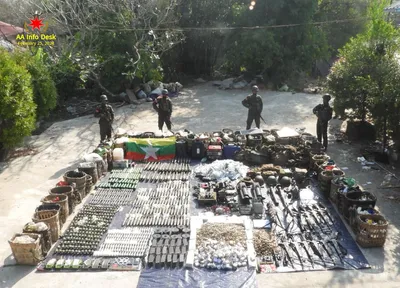 AA attacks junta forces reinforcement column, 60 soldiers killed