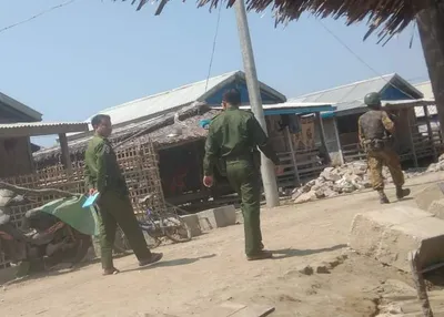 Junta officer collects list of 107 young men from Kyauk Ta Lone Muslim camp in Kyaukphyu for military training 