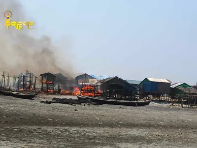 Over 60 houses in Kyaukphyu destroyed by fire