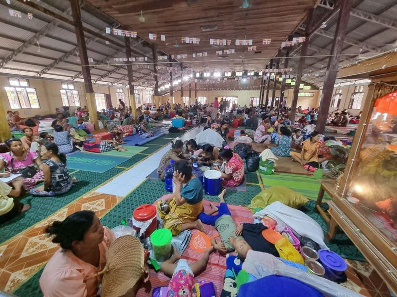 Evacuation of residents, including IDPs, continues from various Rakhine townships