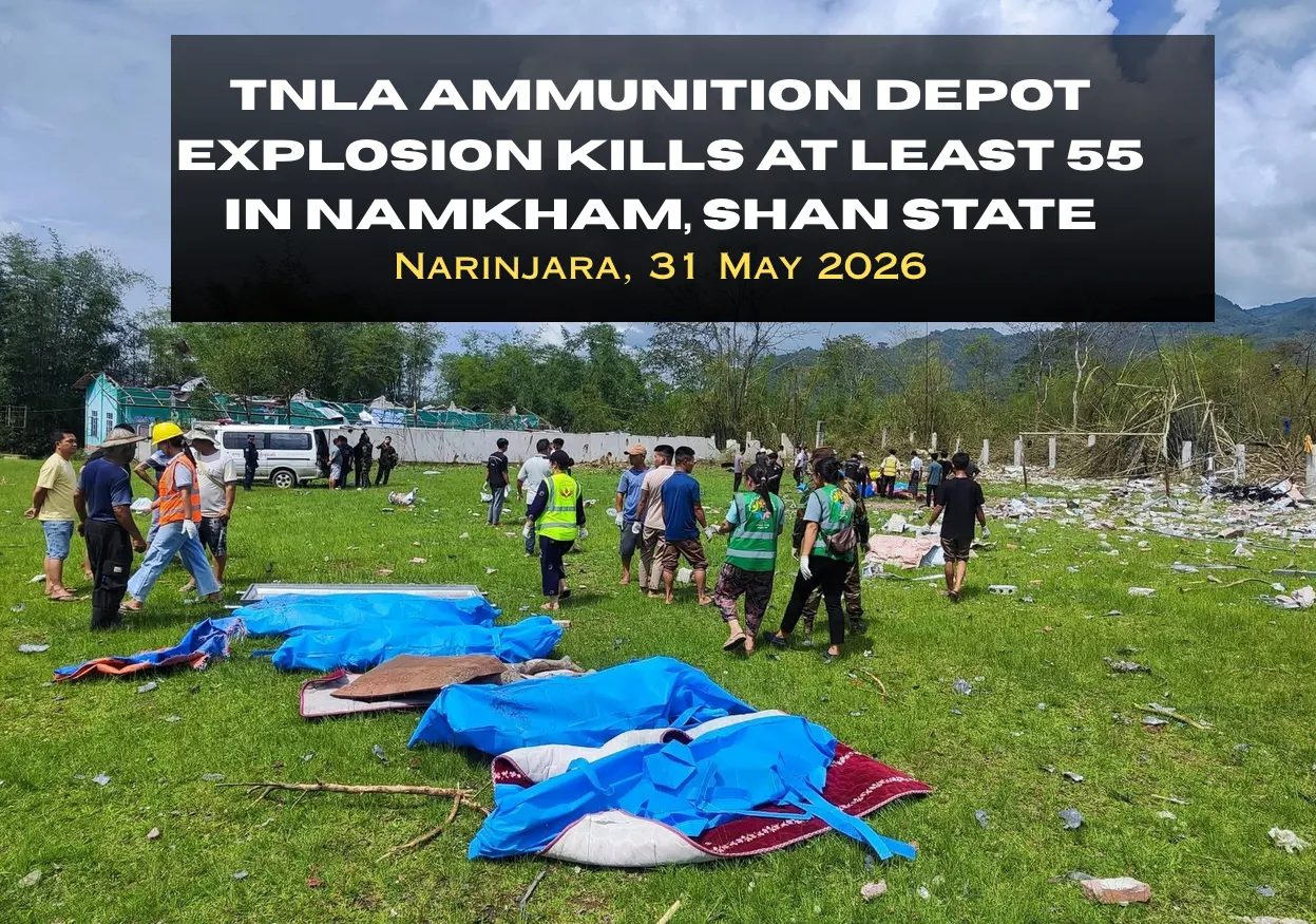 TNLA Ammunition Depot Explosion Kills at Least 55 in Namkham, Shan State